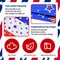 2 Pieces Patriotic Dog Bandanas, Double-Sided Reversible Triangle Scarf, American Flag Stars and Stripes Wearables Design, 4th of July